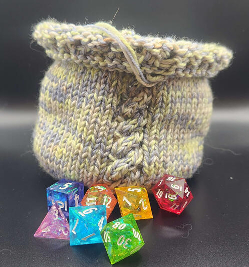 Medium Knit Dice Bag Medium Knit Dice Bag