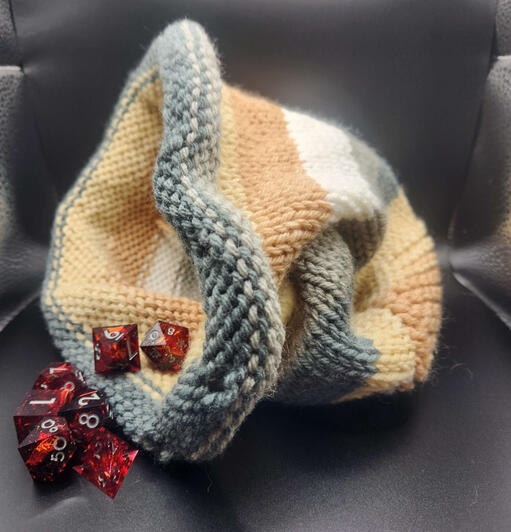 Large Knit Dice Bag Large Knit Dice Bag