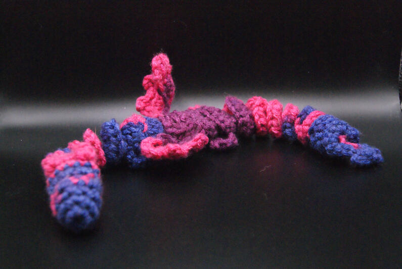 Small Bisexual Pride Fidget Dragon