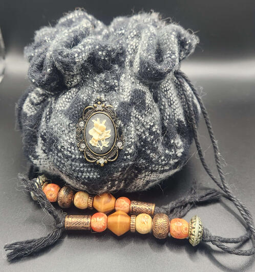Dice Bag (Tiefling Barbarian/Fighter, Western Inspired) Dice Bag (Tiefling Barbarian/Fighter, Western Inspired)